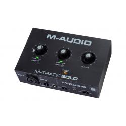 M-AUDIO M-Track Solo USB Audio interface Crystal preamplifier 16 bit 48 kHz Black