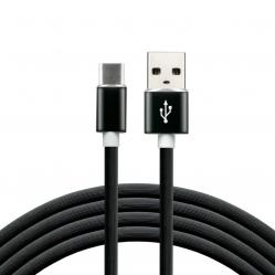 everActive cable USB-C 1m - Black, silicone, quick charge, 3A - CBS-1CB