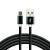 everActive cable USB-C 1m - Black, silicone, quick charge, 3A - CBS-1CB