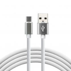 everActive cable USB-C 1m - White, silicone, quick charge, 3A - CBS-1CW