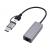 Gembird A-USB3AC-LAN-01 USB 3.1 + type-C Gigabit network adapter, space grey