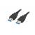 Lanberg CA-USBA-30CU-0010-BK USB cable 1m 3.0 USB A Black