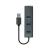 Savio AK-57 USB-A - 3 x USB-A HUB with RJ-45 Gigabit Ethernet adapter 5000 Mbit/s grey USB 3.2 Gen 1 (3.1 Gen 1) Micro-B 5000 Mbit/s Black