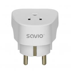 SAVIO AP-01 Travel Adapter, US socket – EU plug