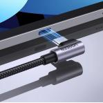 Ugreen USB-C (straight) / USB-C (angled) PD QC 60W 3A 0.5m US255 (grey)