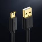 Ugreen USB cable - mini USB 480 Mbps 3 m US132 (black)