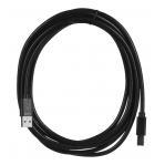 UNITEK Y-C420GBK USB cable USB 2.0 3 m USB A USB B Black