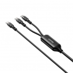 UNITEK USB-C 2-in-1 PD 100W SILICONE CABLE 1.8M UNITEK USB-C 2-in-1 PD 100W SILICONE CABLE 1.8M