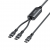 UNITEK USB-C 2-in-1 PD 100W SILICONE CABLE 1.8M