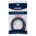 Intellinet Network Patch Cable, Cat6, 3m, Black, CCA, U/UTP, PVC, RJ45, Gold Plated Contacts, Snagless, Booted, Lifetime Warranty
