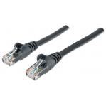 Intellinet Network Patch Cable, Cat6, 3m, Black, CCA, U/UTP, PVC, RJ45, Gold Plated Contacts, Snagless, Booted, Lifetime Warranty