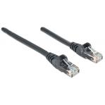 Intellinet Network Patch Cable, Cat6, 3m, Black, CCA, U/UTP, PVC, RJ45, Gold Plated Contacts, Snagless, Booted, Lifetime Warranty