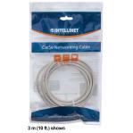 Intellinet Network Patch Cable, Cat6, 1m, Grey, CCA, U/UTP, PVC, RJ45, Gold Plated Contacts, Snagless, Booted, Lifetime Warranty