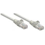 Intellinet Network Patch Cable, Cat5e, 2m, Grey, CCA, U/UTP, PVC, RJ45, Gold Plated Contacts, Snagless, Booted, Lifetime Warranty