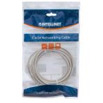 Intellinet Network Patch Cable, Cat5e, 3m, Grey, CCA, U/UTP, PVC, RJ45, Gold Plated Contacts, Snagless, Booted, Lifetime Warranty