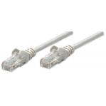 Intellinet Network Patch Cable, Cat6, 0.5m, Grey, CCA, U/UTP, PVC, RJ45, Gold Plated Contacts, Snagless, Booted, Lifetime Warranty