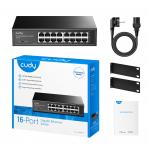 Cudy GS1016 network switch Gigabit Ethernet (10/100/1000) Black