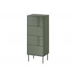 4S TRESSE chest of drawers 50x40x125 matte green