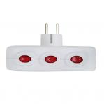 Esperanza ELK307W Electrical Splitter 3 sockets switch White