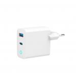 Gembird TA-UC-PDQC65L-W-01 mobile device charger Universal White AC Fast charging Indoor