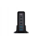 Havit UCLE004 EU - GaN five-port travel charger 140 W, black
