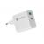 NATEC RIBERA GAN CHARGER 1x USB-A + 1x USB-C 65W WHITE