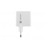 NATEC RIBERA GAN CHARGER 1x USB-A + 1x USB-C 65W WHITE