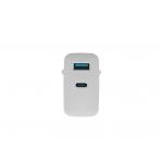 NATEC RIBERA GAN CHARGER 1x USB-A + 1x USB-C 65W WHITE