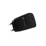 NATEC RIBERA GAN CHARGER 1X USB-A + 1X USB-C 30W BLACK