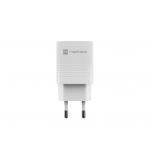 NATEC RIBERA GAN CHARGER 1X USB-A + 1X USB-C 30W WHITE