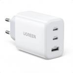 Ugreen CD275 Wall Charger with Cable 2× USB Type-C / USB 65W White