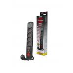 Acar F4 USB A+C surge protection cable (fast charger) 5m ; black