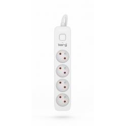 KERG power strip with switch 4 sockets 1.5m-10A
