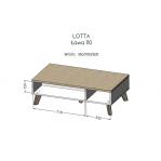 Cama LOTTA 110 coffe table white/sonoma oak