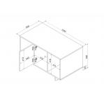 Cama Coffee table/lawn ALMA 100x55xh55 cashmere