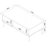 TRESSE bench/table 110x60x40 cashmere matt