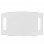 Rectangular shower stool with height adjustment