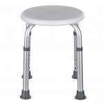 Round aluminium shower stool