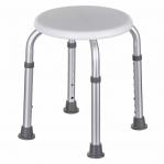 Round aluminium shower stool