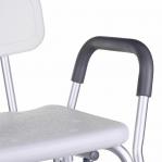 Shower stool with backrest and handles