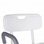 Shower stool with backrest and handles