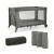 KinderKraft travel cot JOY 2 DARK GREY