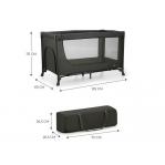 KinderKraft travel cot JOY LIGHT GREY