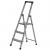 Krause Solidy Folding ladder silver