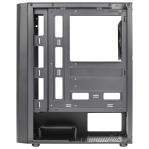 Aerocool DELTABKV1 ATX PC Case RGB Front Full Side Window 12cm Fan Black