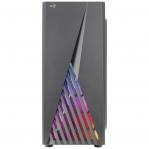 Aerocool DELTABKV1 ATX PC Case RGB Front Full Side Window 12cm Fan Black