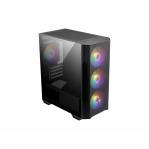 MSI MAG FORGE M100R computer case Micro Tower Black, Transparent