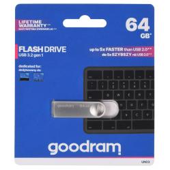 Goodram USB UNO3-0640S0R11 USB flash drive 64 GB USB Type-A 3.2 Gen 1 (3.1 Gen 1) Silver