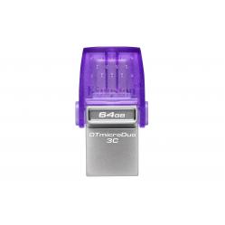 Kingston Technology DataTraveler 64GB microDuo 3C 200MB/s dual USB-A + USB-C