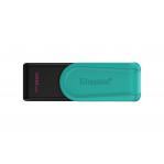 Kingston Technology DataTraveler 128GB Portable USB 3.2 Gen 1 Exodia S (Black/Turquoise)